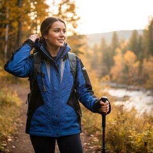 The North Face Vintage Royal Blue/ Black Jacket